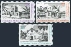 Micronesia 24,C13-C14,MNH.Michel 37-39. Christmas 1985.Churches. - Picture 1 of 1