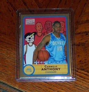 2003-04 Topps Bazooka Carmelo Anthony Gold Parallel RC Rookie Card #278 Nuggets - Picture 1 of 3