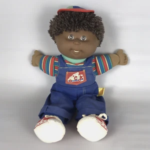 Cabbage Patch Kids TODDLER COLLECTION African American Boy Overalls 1991 Hasbro - Picture 1 of 12