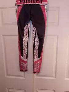 Hunnifit Yoga Pants Medium Pink/White/Black - Picture 1 of 5