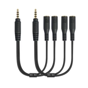 3.5mm Cable for Headphones Headsets Mic Splitter Adapters for Gamings PC,Speaker - Afbeelding 1 van 8