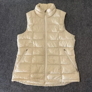 REI Gilet imbottito cooperativo donna XL 650 peso colore avorio preppy sci outdoor - Foto 1 di 19