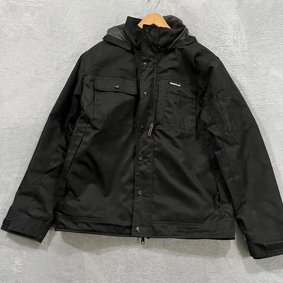 CAT Caterpillar Hombres Grande Ropa de Trabajo Redefinida Negra Gris Chaqueta Forrada Acolchada Foto 1 de 4