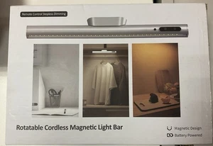 Drehbare kabellose magnetische Lichtleiste mit Fernbedienung weiß neu - Bild 1 von 2