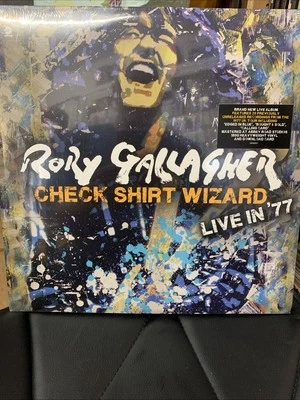 Check Shirt Wizard-Live in '77 Rory Gallagher, 3LP Sealed . Slight Storage Wear - Image 1 of 4