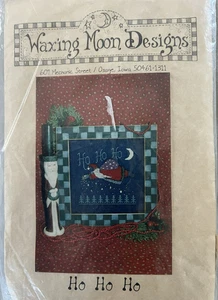 Wachsende Mond Designs Gezählt Kreuzstich Kit Ho Ho #001 28 Kt 7x7 Charms - Bild 1 von 4