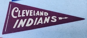 50er Jahre Baseball Mini Wimpel Cleveland Indians Clev. - Bild 1 von 1