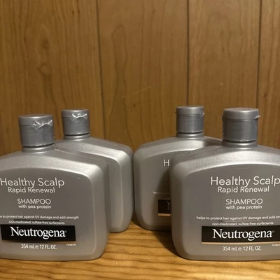 (4)Neutrogena Healthy Scalp Rapid Renewal Shampoo With Pea Protein. (12 FL. OZ). - Image 1 of 2