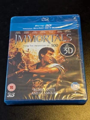 Immortals 3D & 2D Blu Ray - New and Sealed  Henry Cavill Mickey Rourke - Image 1 of 4