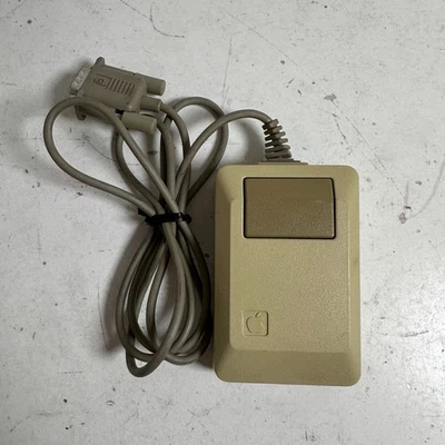 Vintage Apple Mouse M0100 Beige Retro One-Button DB9 Connector Mechanical Mouse - Image 1 of 4