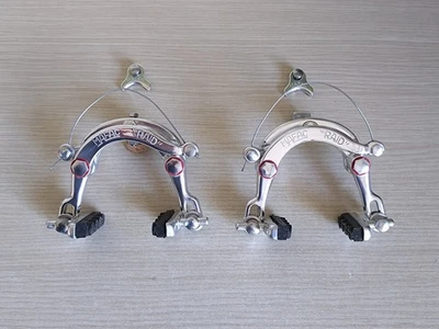 Mafac Raid POLISHED Bolt-On/Braze-On Centerpull Brake Set 650B Randonneur Bike Foto 1 de 4