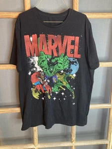 Marvel Comic Herren T-Shirt schwarz Gr. XL grün Hulk Grafik - Bild 1 von 6