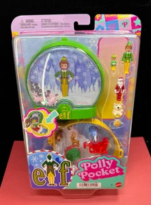 ❤ Polly Pocket ❤  Elf Christmas Movie Compact / Micro Playset Mattel 2025 - NEW - Picture 1 of 5