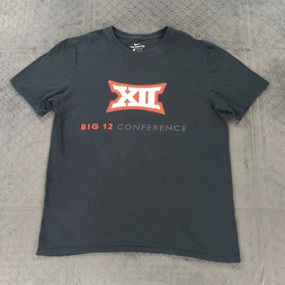 Nike Big 12 Conference T Shirt Football Black Athletic Cut Men Medium - Image 1 of 4
