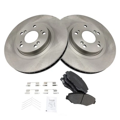 Disc Brake Kit-Semi-Metallic Brake Pad and Rotor Kit TRQ fits 2005 Honda CR-V - Image 1 of 4