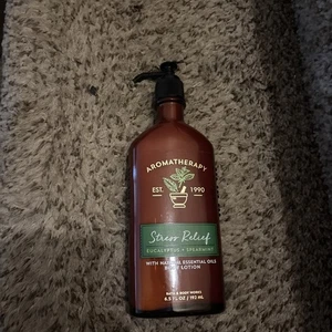 BATH & BODY WORKS 6.5 AROMATHERAPY STRESS RELIEF EUCALYPTUS SPEARMINT LOTION - Picture 1 of 2
