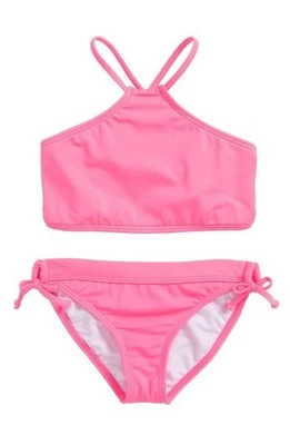 Girl's Billabong Sol Searcher High Neck Two-Piece Swimsuit L109921 Size 10 - Image 1 of 2