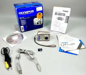Olympus FE-110 Digitale Kompaktkamera 5MP mit Zubehör - Originalverpackt - funktionstüchtig - Bild 1 von 19