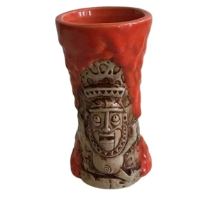 Taza Tiki Krakatoa Naranja Disney Polinesian Trader Sam's Grog Grotto 2da Edición - Imagen 1 de 5