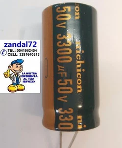 10 CONDENSATORE ELETTROLITICO VERTICALE 3300uF 50V 50VOLT 105° 18x32 PASSO 8mm - Bild 1 von 4