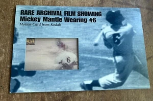 Mickey Mantle Limited Edition Kodak Motion Archival Photo Wearing #6 - Picture 1 of 4