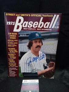 Catfish Hunter Signed 1975 Street And Smith's Official Yearbook Baseball JSA - # - Picture 1 of 4