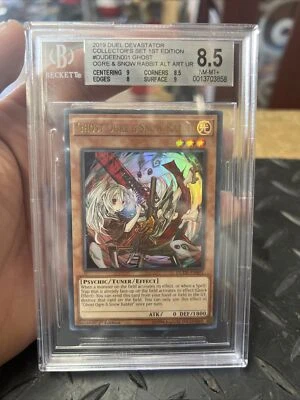 Yugioh Ghost Ogre & Snow Rabbit DUDE-EN001 Ultra Rare 1st Edition NM BGS 8.5 PSA - Image 1 of 2