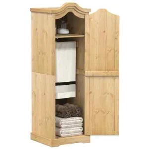 Kleiderschrank Garderobenschrank Schlafzimmerschrank Massivholz Kiefer vidaXL - Bild 1 von 10