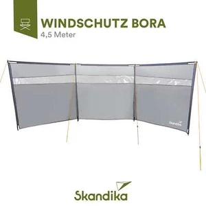 Skandika Windschutz Bora 4,5 m Camping Sichtschutz mit Stangen stabil sturmfest - Bild 1 von 8
