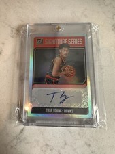 2018 Donruss Trae Young Signature Series Rookie Auto Holo! Hawks!