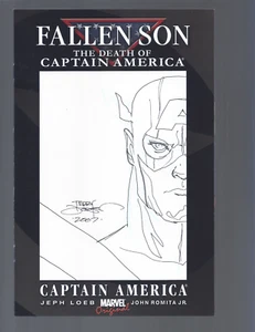 Fallen Son Death of Captain America #1 Blank Sketch Terry Dodson Original Art - Bild 1 von 2