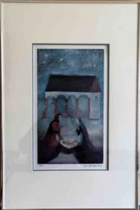 Nativite by Jean Paul Lemieux - 20 X 30" (Framed Lithograph Numbered & Signed) - Bild 1 von 2
