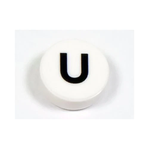 LEGO Stadt Zubehör Alphabet Großbuchstabe Buchstabe “ U ” Stein Rund 1 x 1 (S) - Bild 1 von 1