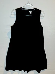J. Vestido de sol Crew negro sin mangas con volantes en capas talla 12 - Imagen 1 de 5
