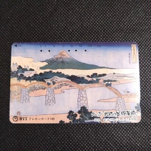 Hokusai Art Telephone Card Retro NTT Japanese Vintage Used Japan No.o125 - Picture 1 of 4