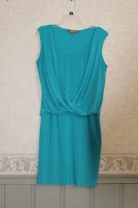 Melonie Kleid mit drapierter Vorderseite ~ Größe 8 ~ Aqua ~ gebraucht, in einwandfreiem Zustand - Bild 1 von 3