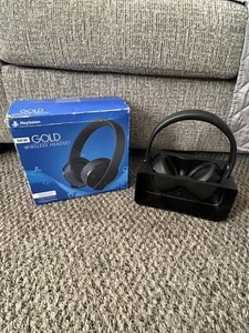 Sony Gold Gaming Headset 7.1 Wireless nur für PlayStation4 Headset getestet funktioniert - Bild 1 von 10