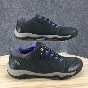 Jambu Shoes Womens 9 M Tuscany Hyper Grip Sporty Sneakers Black Purple Leather - Picture 1 of 17