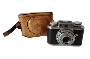 Custodia fotocamera telemetro 35mm vintage Bolsey modello B2 sincromatica non testata - Foto 1 di 13