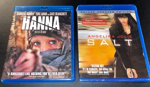 "HANNA" (2010) & "SALT" (2010)" Blu-ray LOT Action Thriller Spy **GREAT+SEALED** - Picture 1 of 11