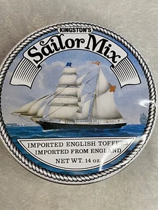 Vintage Sailor Mix Tin Filled with Spools of Thread - Picture 1 of 6