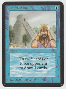 ►Magic-Style◄ MTG - Ancestral Recall - ALPHA - EX/EX+ - Bild 1 von 2