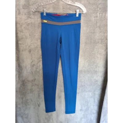 Leggings femininas Lole tamanho XS azul moeda bolso cintura - Imagem 1 de 4