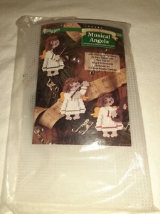 Musical Angels the Needlecraft Shop Plastic Canvas Kit Pattern Needle Work Gift - Picture 1 of 3