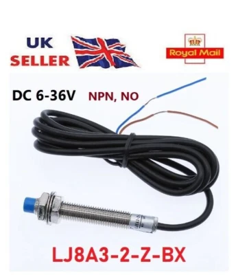 Inductive Proximity Sensor DC 6-36V, LJ8A3-2-Z/BX Metal Detecting NPN, NO 3 Wire - Image 1 of 4