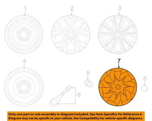 MAZDA OEM 15-18 3 Wheels Wheels-Wheel Cover BJS737170A - Picture 1 of 2