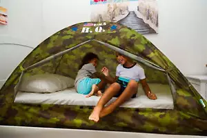 Bed Tent Bed Canopy Twin Size Tents Portable Indoor Sleeping Tents w/Carry Bag - Picture 1 of 8