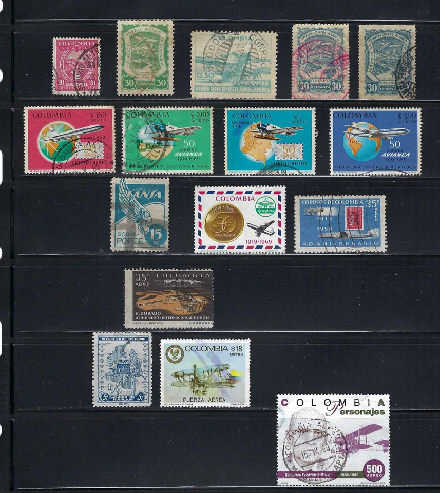 AVIATION OF COLOMBIA.-   ANNIV. AVIANCA ,-  LANSA.''FAC''-   FUERZA AEREA.- {16} - Image 1 of 1