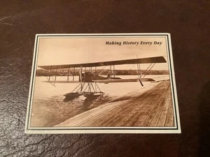 Limitierte Ausgabe Original erstes Boeing Flugzeug von 1916 Sammler 75 Jahre Jubiläumskarte - Bild 1 von 2