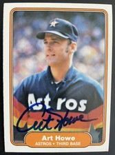1982 Fleer #218 Art Howe Houston Astros Signed Autographed
